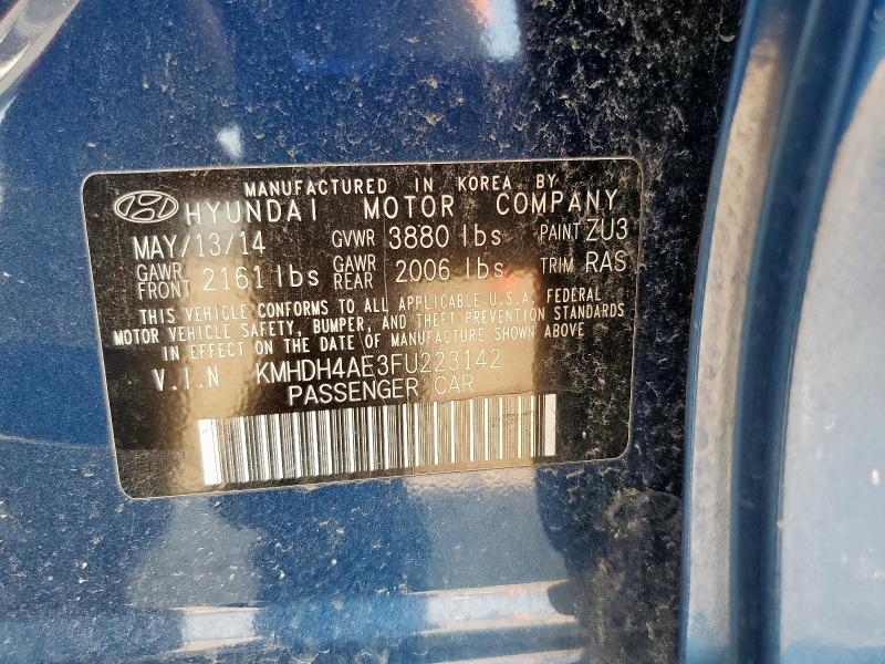 2015 HYUNDAI ELANTRA SE - KMHDH4AE3FU223142