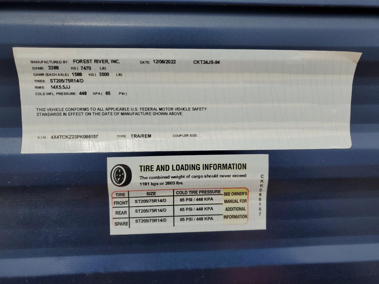 Lot #3284881033 2023 CHEROKEE GREY WOLF