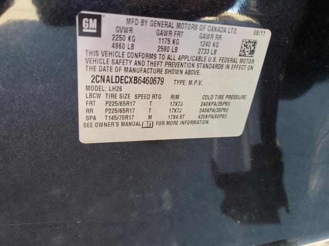 2011 CHEVROLET EQUINOX LT #3296250488