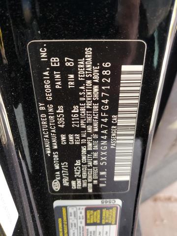 2015 KIA OPTIMA EX - 5XXGN4A74FG471286