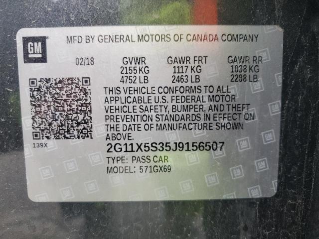 2018 CHEVROLET IMPALA LS - 2G11X5S35J9156507