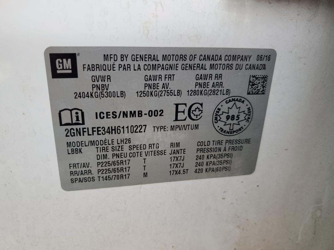 CHEVROLET EQUINOX LT