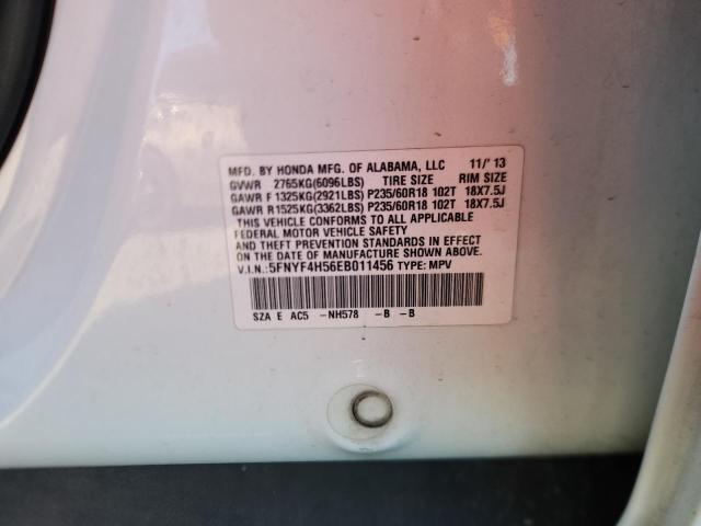 2014 HONDA PILOT - 5FNYF4H56EB011456