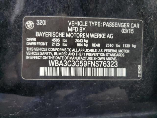 2015 BMW 320 I XDRI WBA3C3G59FNS76323