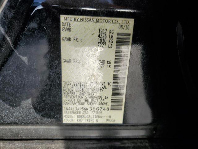 2016 NISSAN ALTIMA 2.5 - 1N4AL3AP5GN386748