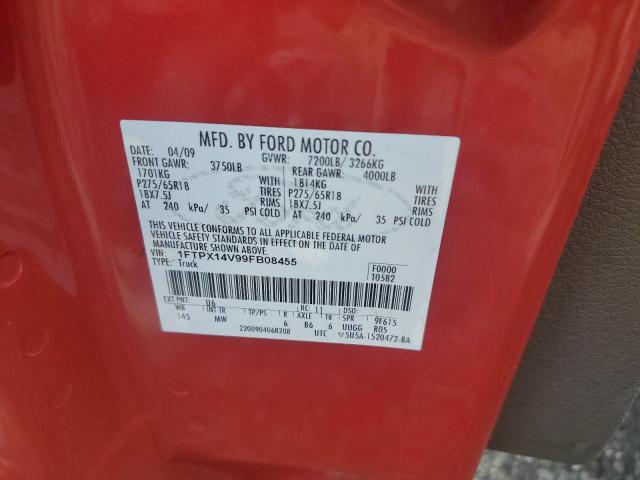 2009 FORD F150 SUPER #3305301392