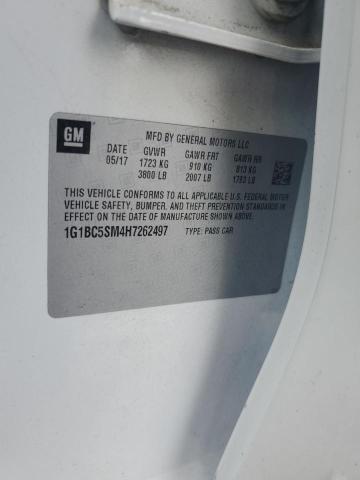 2017 CHEVROLET CRUZE LS 1G1BC5SM4H7262497