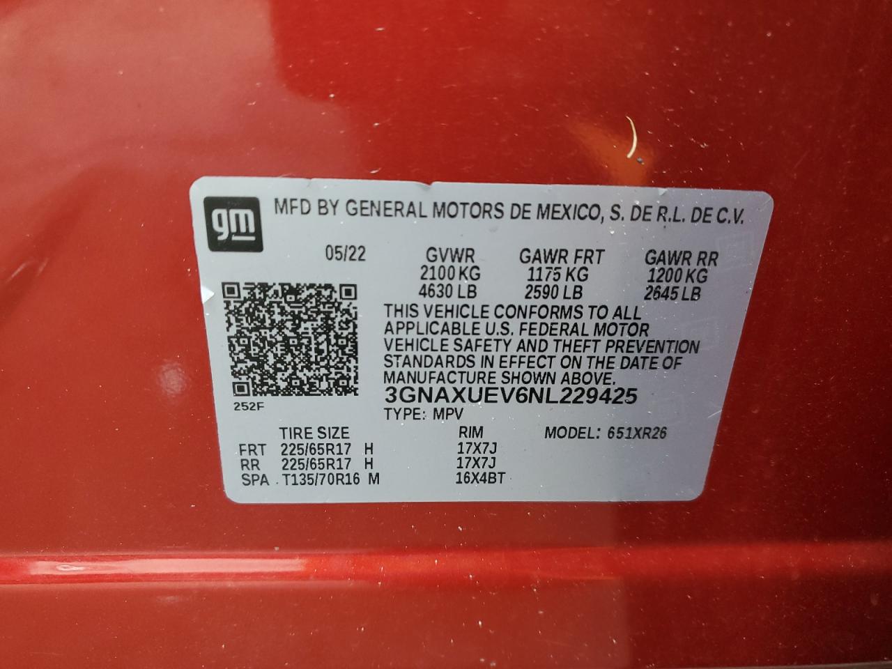 CHEVROLET EQUINOX LT