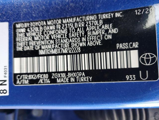 2021 TOYOTA C-HR XLE - NMTKHMBX7MR122228