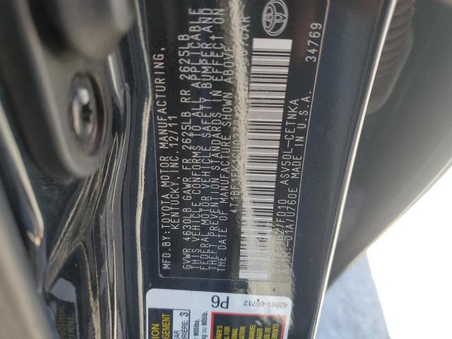 2012 TOYOTA CAMRY BASE #3281430985