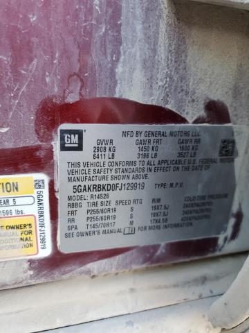 2015 BUICK ENCLAVE - 5GAKRBKD0FJ129919