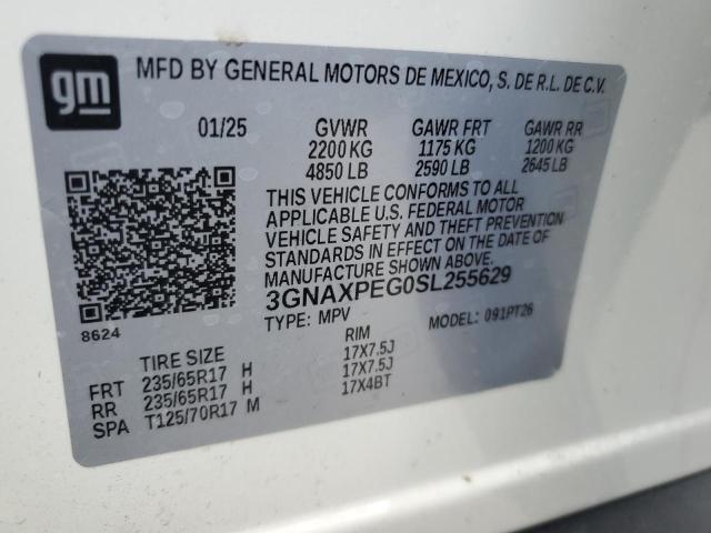 2025 CHEVROLET EQUINOX LT 3GNAXPEG0SL255629