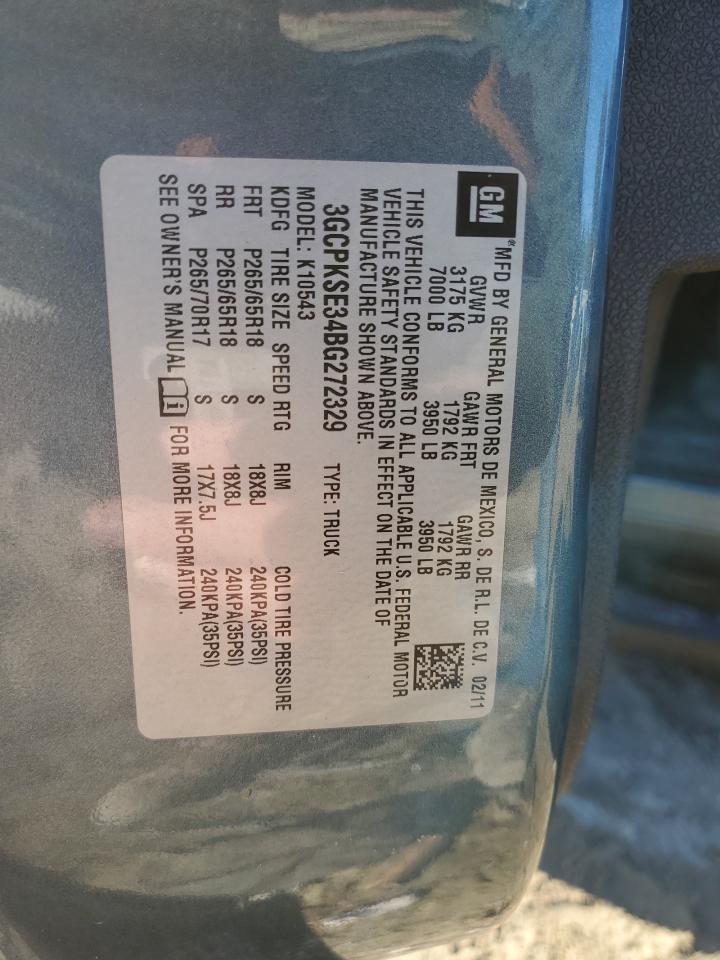 Lot #3286731290 2011 CHEVROLET SILVERADO K1500 LT