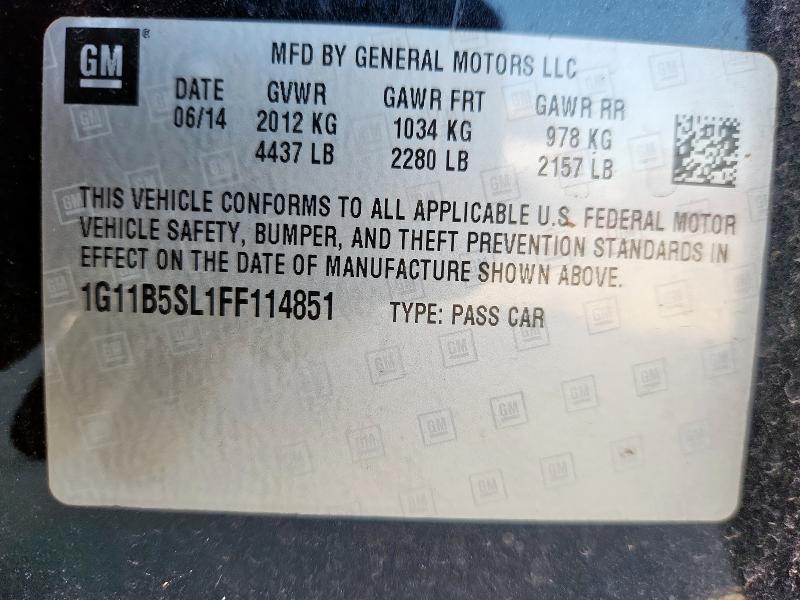 2015 CHEVROLET MALIBU LS 1G11B5SL1FF114851