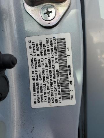 2012 HONDA CIVIC LX #3302963636