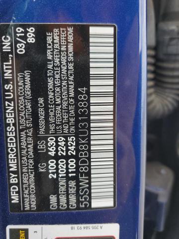 2019 MERCEDES-BENZ C 300 55SWF8DB8KU313884