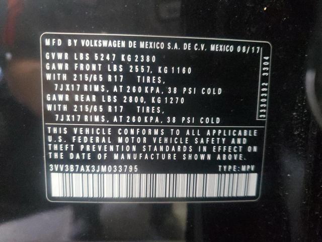 2018 VOLKSWAGEN TIGUAN SE #3301820366