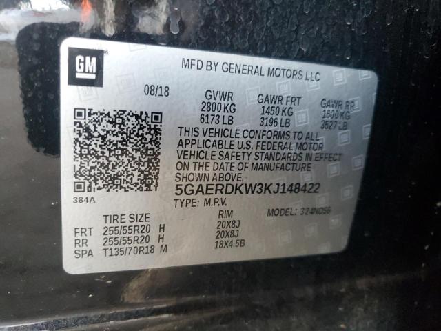 2019 BUICK ENCLAVE AV - 5GAERDKW3KJ148422