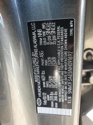 2022 HYUNDAI TUCSON SEL 5NMJF3AE5NH091692