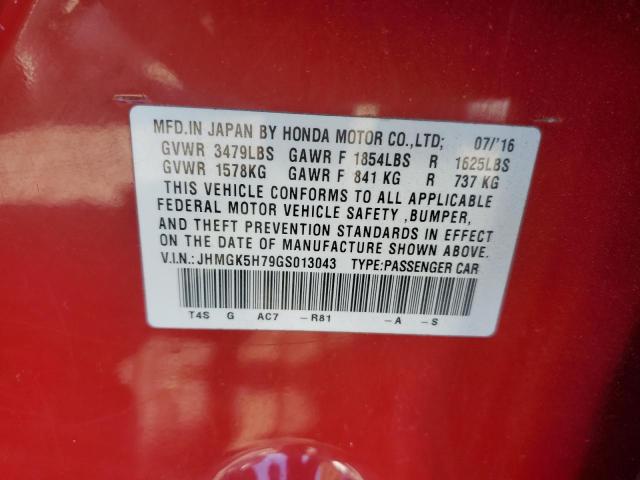 2016 HONDA FIT EX JHMGK5H79GS013043