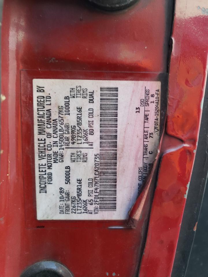 Lot #3296949834 1990 FORD F SUPER DU