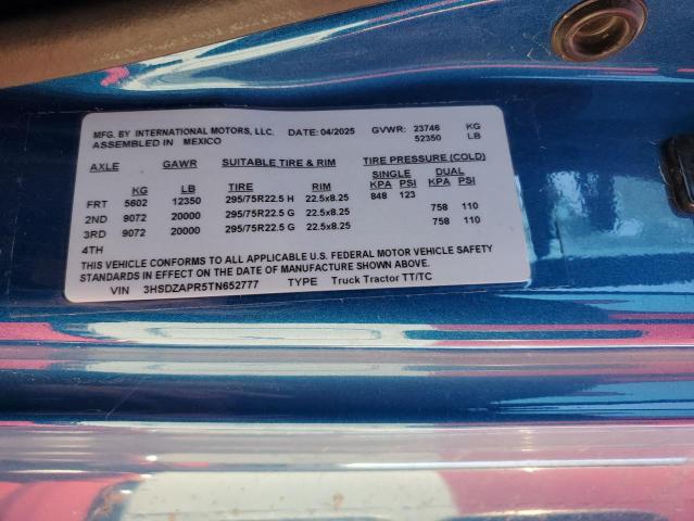 2026 INTERNATIONAL LT625 #3291385131