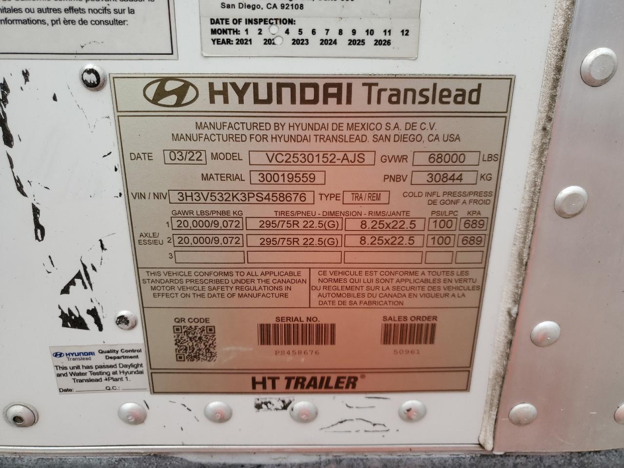 Lot #3284703961 2023 HYUNDAI TRANSLEAD