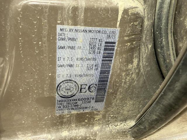 2024 NISSAN FRONTIER S - 1N6ED1EK4RN600978