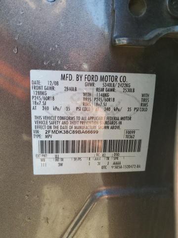 2009 FORD EDGE SEL #3287776117