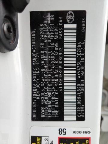 2023 TOYOTA CAMRY XSE 4T1K61BK0PU080992