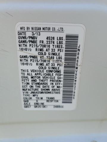 2013 NISSAN ROGUE S - JN8AS5MV8DW637985
