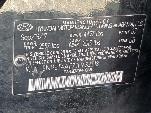 2018 HYUNDAI SONATA SPO - 5NPE34AF7JH652318