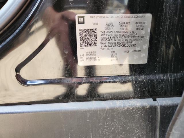 2019 CHEVROLET EQUINOX LT 2GNAXVEX0K6100992