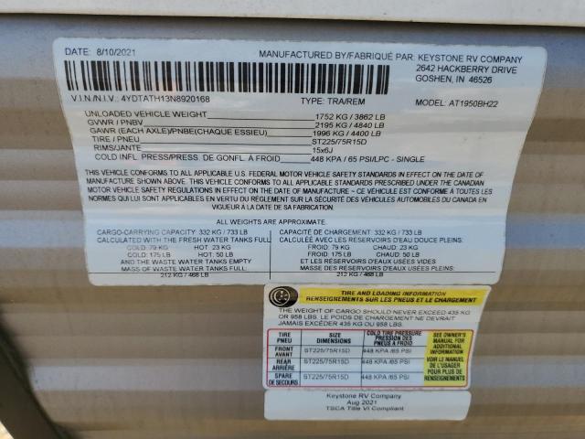 2022 DUTCHMEN ASPEN TRAI #3305403305