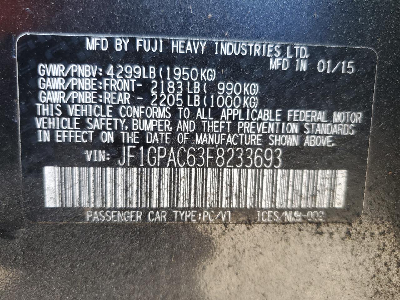 SUBARU IMPREZA PREMIUM