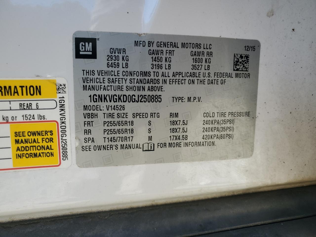 CHEVROLET TRAVERSE LT