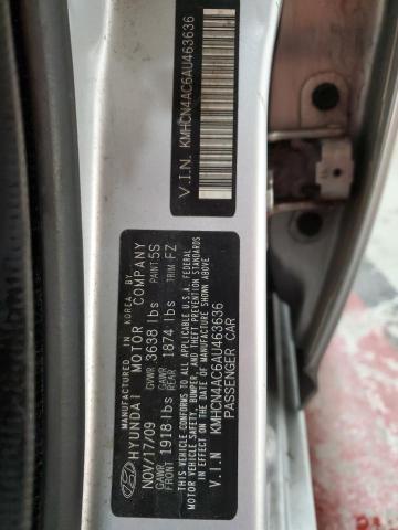 2010 HYUNDAI ACCENT GLS - KMHCN4AC6AU463636