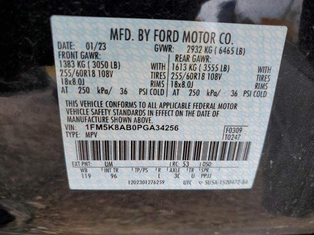 2023 FORD EXPLORER P - 1FM5K8AB0PGA34256