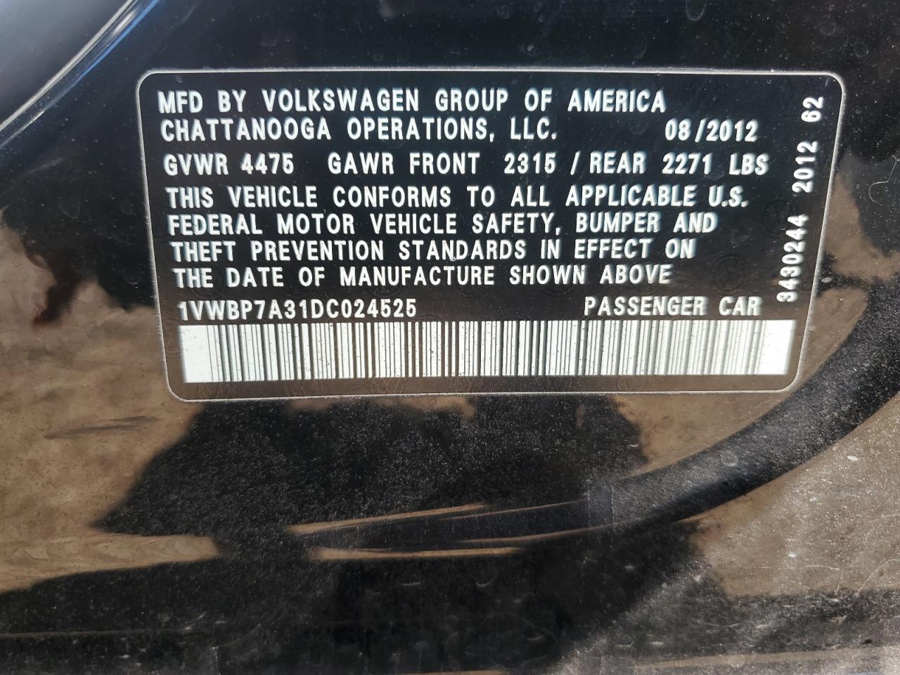 VOLKSWAGEN PASSAT SE