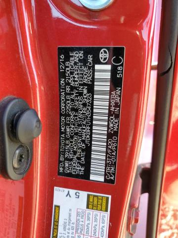 2017 TOYOTA PRIUS JTDKBRFU1H3547323