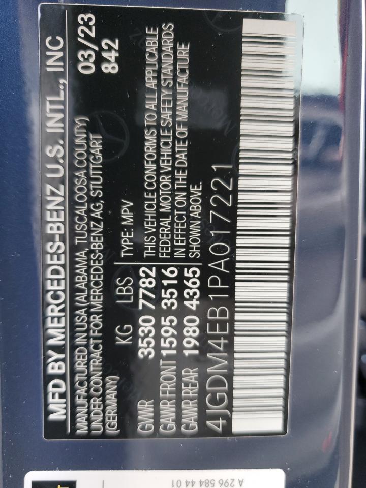 MERCEDES-BENZ EQS SUV 580 4MATIC