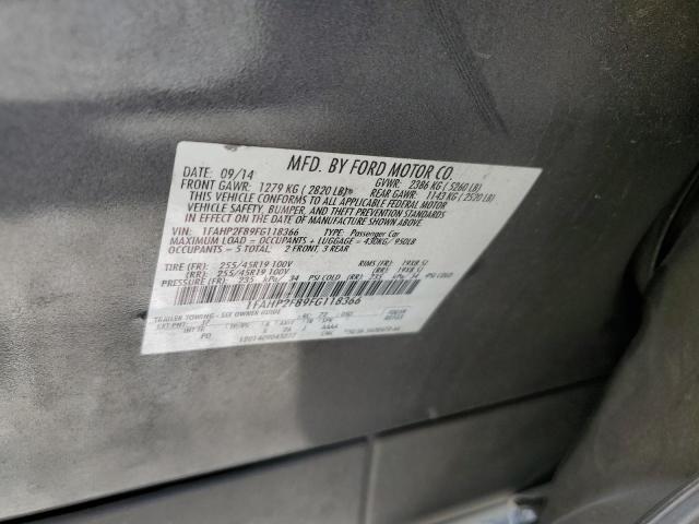 2015 FORD TAURUS LIM 1FAHP2F89FG118366