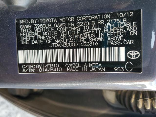 2013 TOYOTA PRIUS - JTDKN3DU0D1622316