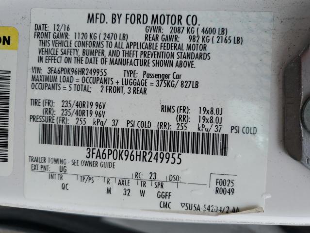 2017 FORD FUSION TIT - 3FA6P0K96HR249955