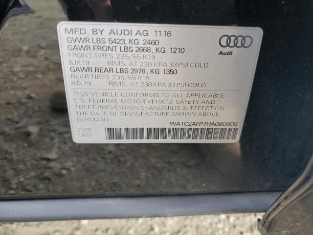 2017 AUDI Q5 PREMIUM WA1C2AFP7HA080608