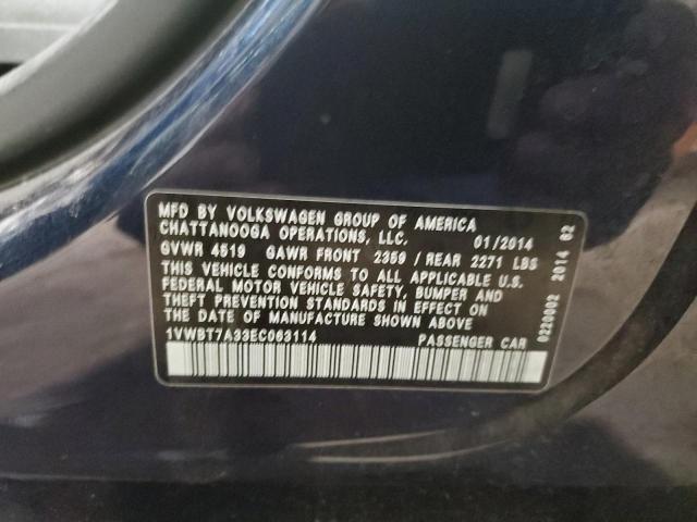 2014 VOLKSWAGEN PASSAT SE - 1VWBT7A33EC063114