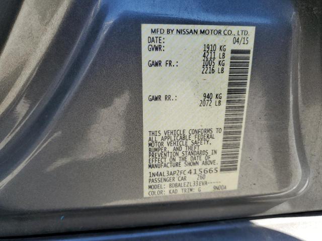 2015 NISSAN ALTIMA 2.5 - 1N4AL3AP2FC415665