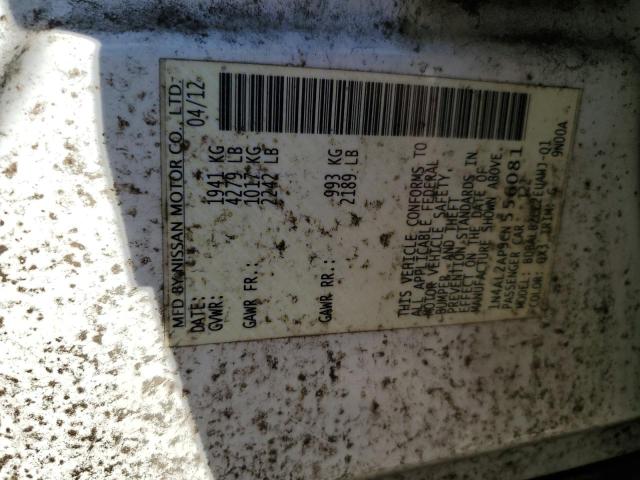 2012 NISSAN ALTIMA BAS #3303981730