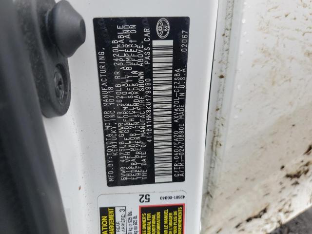 2019 TOYOTA CAMRY - 4T1B11HK8KU179980