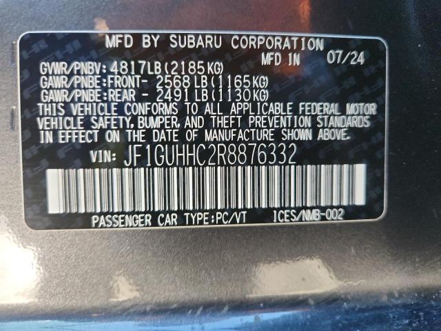 2024 SUBARU IMPREZA RS JF1GUHHC2R8876332